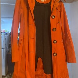 Michael Kors Poppy Orange Trench Coat